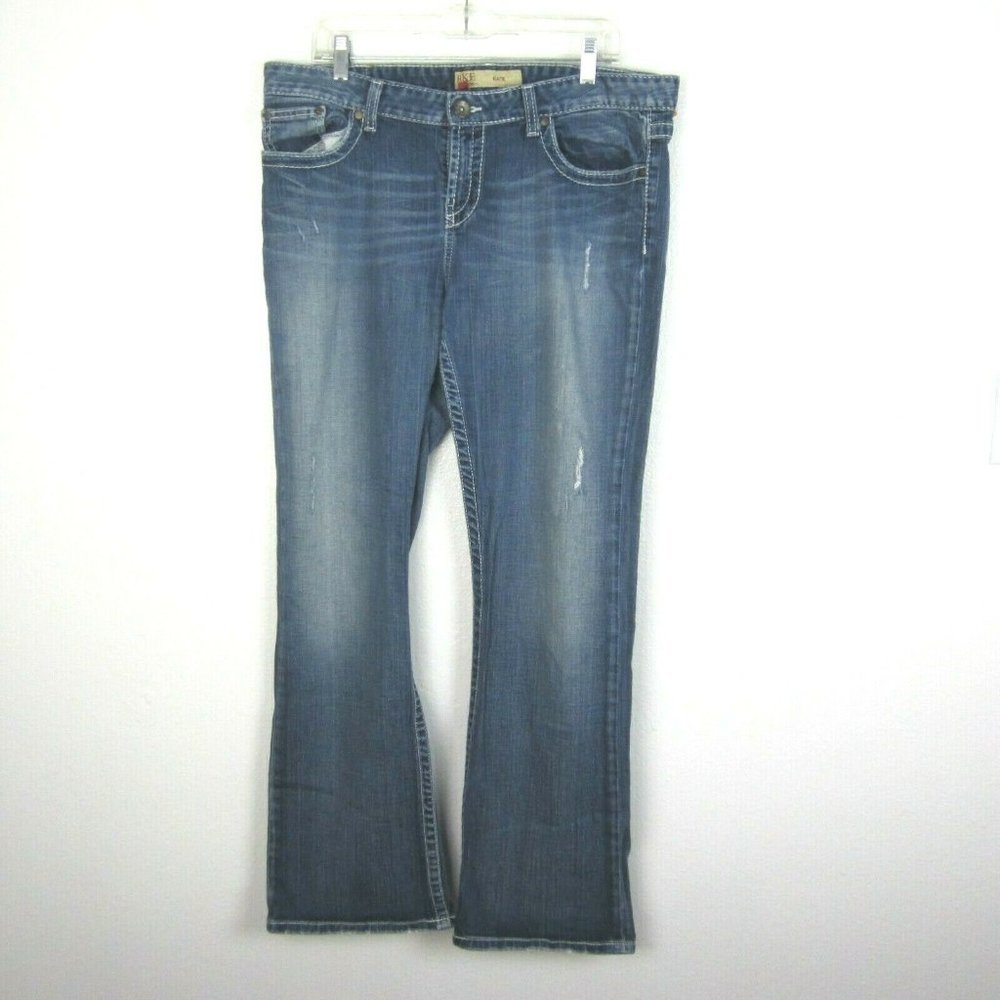 BKE Kate Jeans Stretch Bootcut 34 x 33.5 Blue